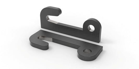 Joma-Tech | Kettlebell hook compatible with Kramer large | 40x40x280mm | S355 steel | 1 pair (2 pieces)