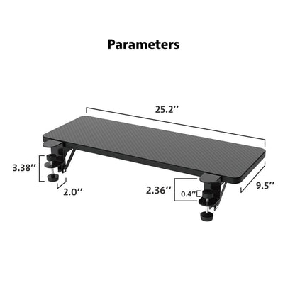 HONJIE Computer Desk Extension Board, suitable for office desks, stable mouse arm support, computer table extension, suitable for home and office use...