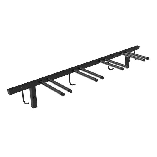 RAWWEST.BIS Ski Wall Mount Ski Rack for Four Pairs of Skis - Storage and holder for skis and poles, wall ski holder space-saving ski rack pole holder, up to 40 kg.