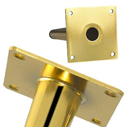 Drenky 4pcs Slanted Table Legs, Metal Cabinet Legs, Cone Furniture Legs, 201 Stainless Steel, Golden, 30cm Height, No-Slip Silent Base Placement for Sofas, Tables, and other furniture legs