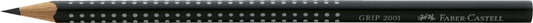Faber-Castell 217059 - Pencil Set Sleeve, with sharpener, eraser, and 3 pencils, writing set Grip 2001 black (Pack of 2)