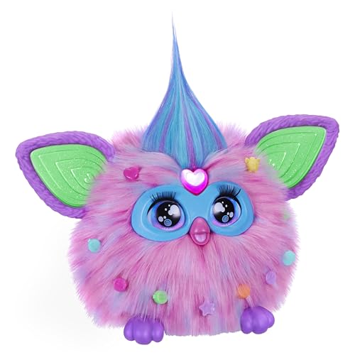 Furby (pink Interactive Plush Toy - Speaks German & Furbish, responds to voice, Dances & lights up - 5 game modes, 600+ reactions - Electronic toy for ages 6 and up.