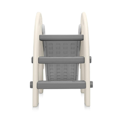 Baby Vivo Kids Slide Children Slide Garden Slide Toddler Slide Plastic Elephant with rounded corners & edges for Indoor & Outdoor in Gray/White