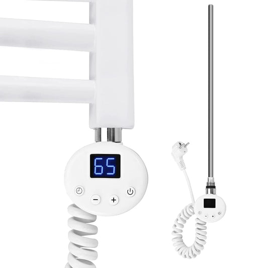 S'AFIELINA Heating Element with Thermostat for Bathroom Towel Warmer 300 watts European Plug White