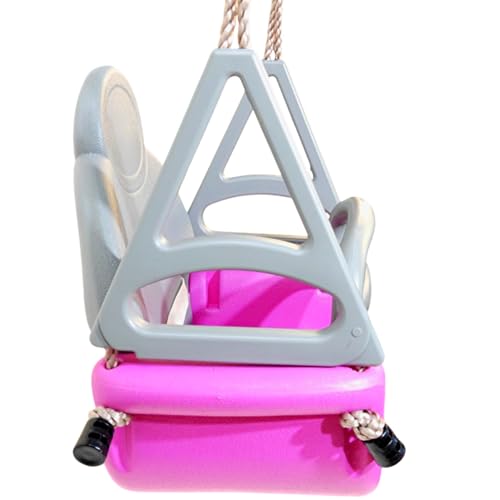 Convertible baby swing seat 3in1 for ages 3 to 12 I Toddler I adjustable I gray pink I Toddler swing seat