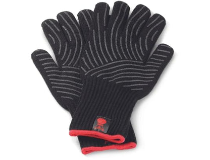 Weber Premium Grill Gloves - Size L/XL, 1 Pair, made of Kevlar blend fabric, Black with silicone grips, protection against very high temperatures - Black (6670)