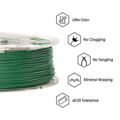 eSUN PLA Lite Filament 1.75mm, Modified 3D Printer Filament PLA, Accuracy +/- 0.05mm, 1KG (2.2 LBS) Spool 3D Printing Filament for 3D Printers (K, PLA+175)