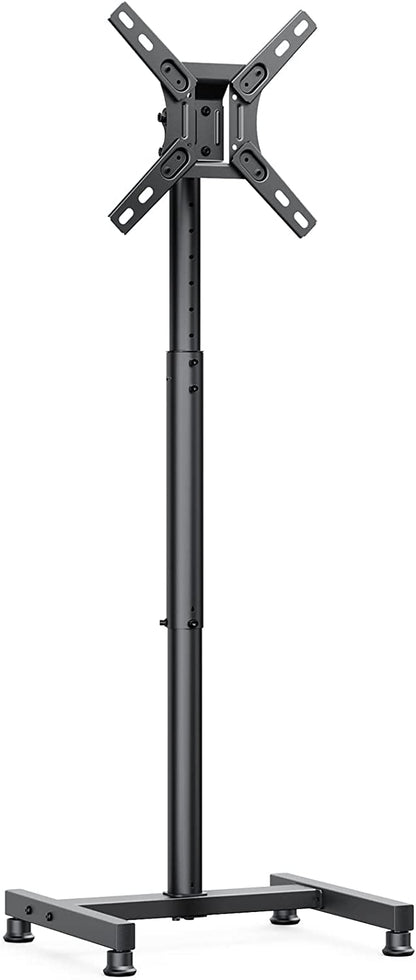 AM alphamount TV Stand TV Floor Stand for 13-50 Inch Flat & Curved TVs up to 20 KG, Monitor TV Stand with Tilt, Adjustable TV Stand Foot Max. VESA 200 x 200 mm