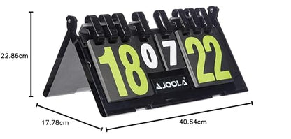 JOOLA 22402 Unisex - Adult Result Table Tennis Scorer, Black, 36x21