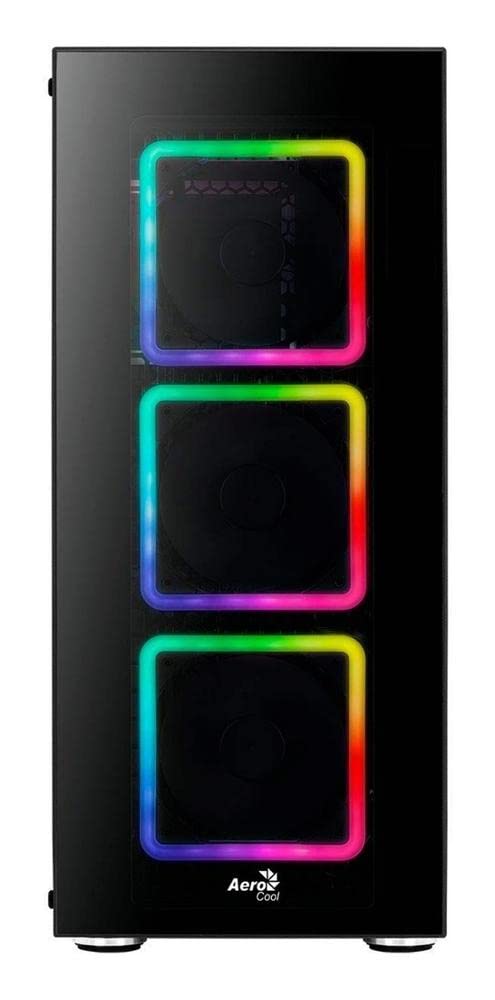 AeroCool TORPRO - PC case, E-ATX, Tempered Glass, 4 RGB fans 14cm black unique
