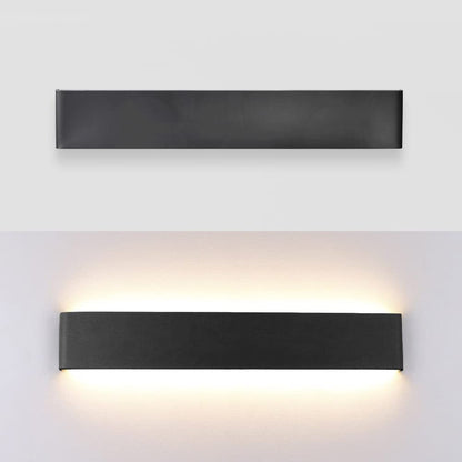 Klighten wall lamp, 16W, modern indoor wall lighting, 51cm, up and down wall light indoors, warm white 3000K for bedroom, living room, stairs, and bathroom, black.