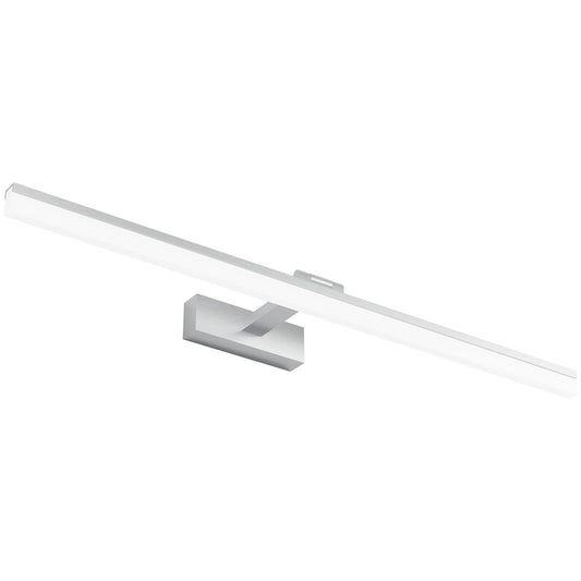 Klighten LED mirror light bathroom 24W 1170LM Cool White 6000K, 180° rotation, IP44 waterproof mirror lamp, non-dimmable bathroom light wall lighting 80CM (Silver)