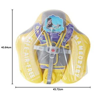 HECCEI Baby Swim Ring, Mambobaby Non-Inflatable Swim Float for Baby, Durable Soft Waterproof Swimming Trainer for Children 3-24 Months.