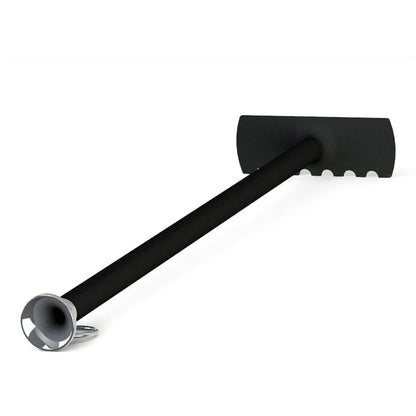 Morsø Ash Shovel and Fire Poker in One - Steel ember pusher for grill, fireplace, and Forno outdoor oven, in a clean design, 50.5 cm long, black.