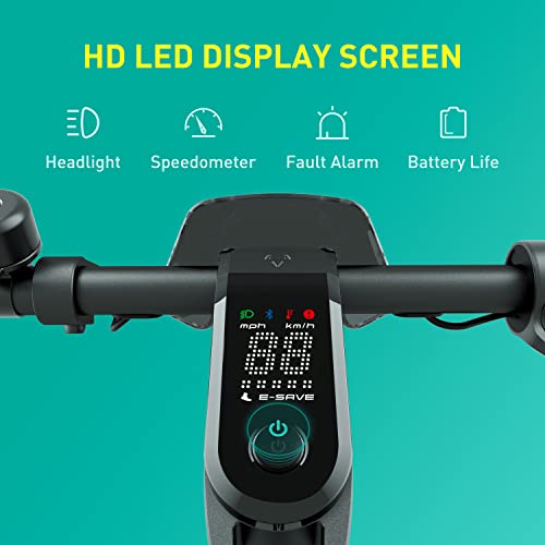 NIU electric scooter for adults and kids, 40km range, 100kg max weight capacity, wider deck and pneumatic tires for stability, foldable and portable for commuters. (KQi2 Pro)