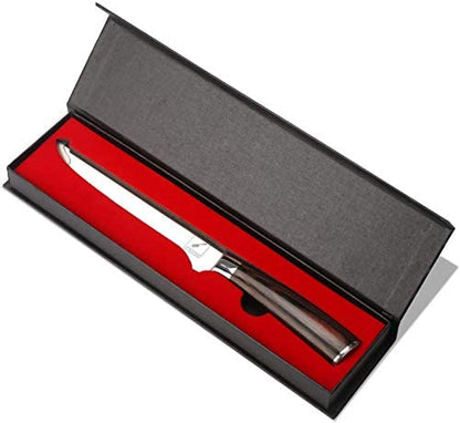 Imarku 17cm Boning Knife-Professional Fillet Knife Fish and Kitchen Knife made of German High-performance Stainless Steel with Ultra-sharp, Flexible Blade and Ergonomic Pakka Wood Handle—Father's Day Gift