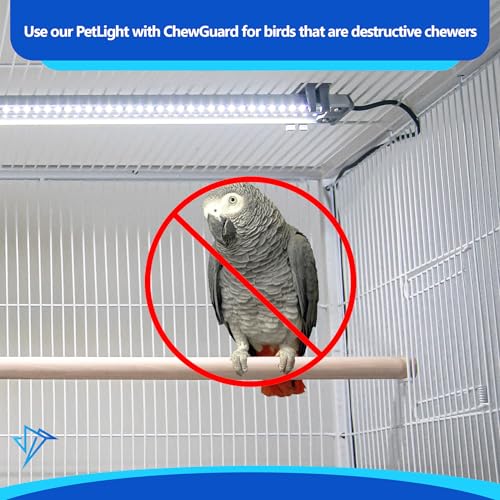 HappyBird Lighting Company - Bird Lamp for Songbirds - Full Spectrum LED Daylight Lamp - Simulates natural environment - For happy, content birds - Length: 45 cm