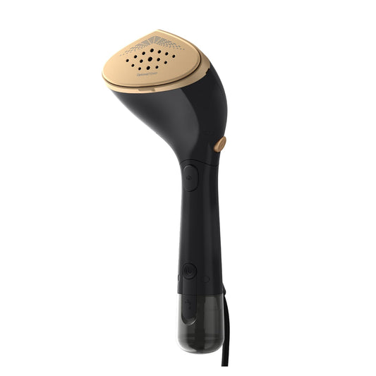 Philips Steamer 7000 Series - 1500W, 28g/min steam output, pointed metal heating plate, 2 removable water tanks, includes glove/StyleMat, Black (STH7060/80)