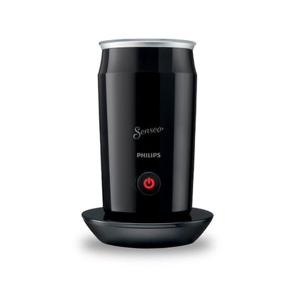 Philips SENSEO® Milk Twister - Milk frother for hot and cold milk frothing for 2 cappuccinos, non-stick coating, 500 watts, 0.12 liters, 15.1 x 15.1 x 21.7 cm, black.