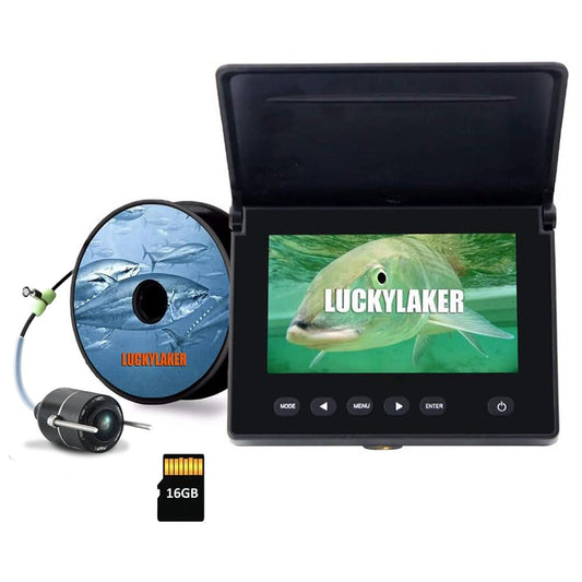 LUCKY DVR underwater fishing camera underwater fish finder infrared LED portable fishing video camera LCD monitor kayak boat sea fishing.