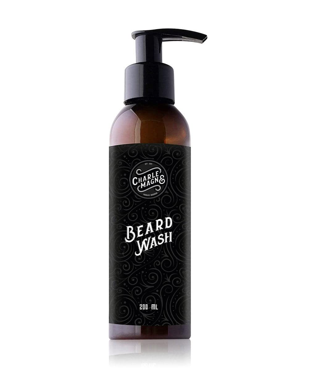 Charlemagne Beard Care Set - Includes beard oil, beard shampoo, beard balm & beard wax - Barber grooming gift for men - Beard care set for men - Beard Growth Kit