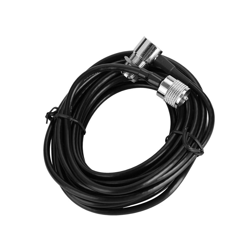 Car antenna mount, mobile phone car antenna clip clamp antenna mount base with 5-meter extension cable (removal tool included)