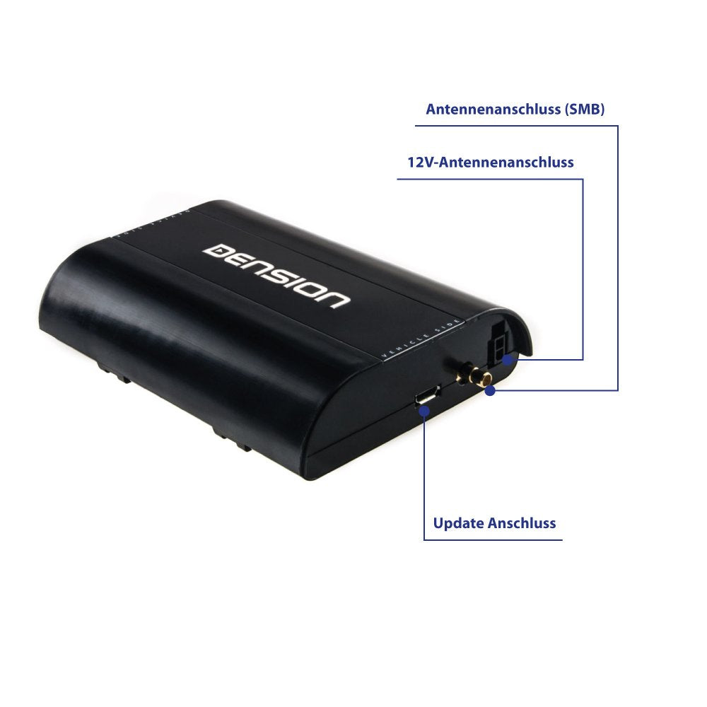 DENSION DAB+U (DBU3GEN) Universal digital radio DAB+ interface for home & vehicles with factory-installed USB port for BMW, Audi, Seat, Skoda & Citroen and more.