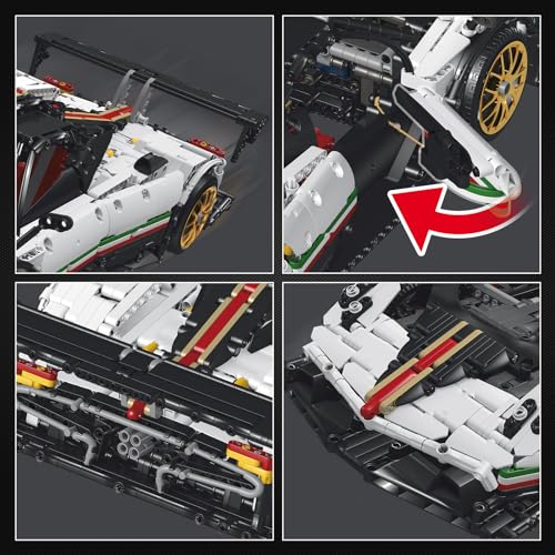 Mold King 13060 Technic Sports Car Building Blocks, 2299 pieces Static Version DIY Car Building Kit, Sports Racing Car Model as Toys/Collectibles/Display Items.