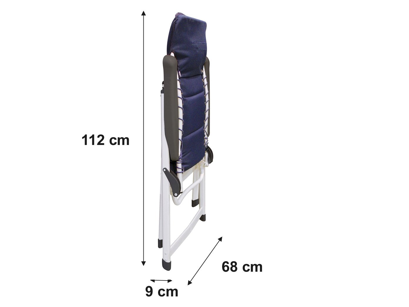 Luxury camping set - large aluminum camping table with comfortable, lightweight, and foldable chairs - easy to store.