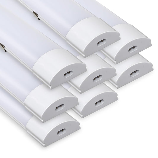 Sunworld LED Moisture-proof luminaire 150cm 8er 4000K Neutral white 48W IP65 Waterproof Tube workshop lamp Tube lamp Complete bath luminaire luminaire for garage cellar office department store.