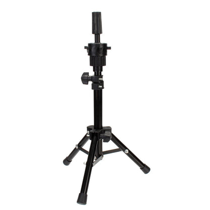 Neverland Wig Stand, Doll Head Stand for Hairdressers Practice Head Stand for Dolls Head Holder Styling Head Mannequin Head with Carry Bag Wig Head Holder Black