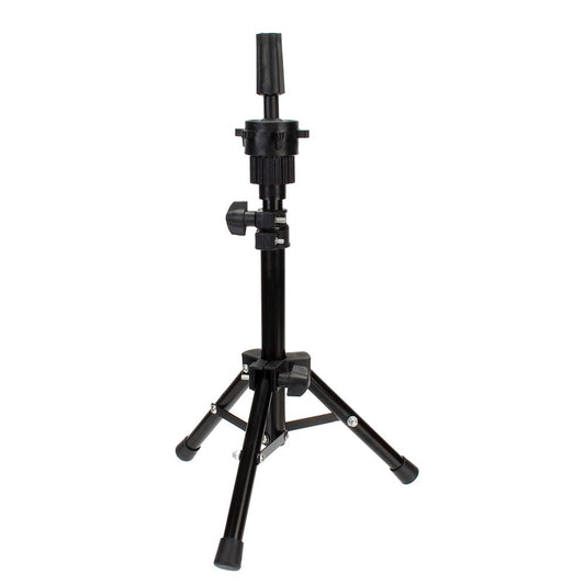Neverland Wig Stand, Doll Head Stand for Hairdressers Practice Head Stand for Dolls Head Holder Styling Head Mannequin Head with Carry Bag Wig Head Holder Black