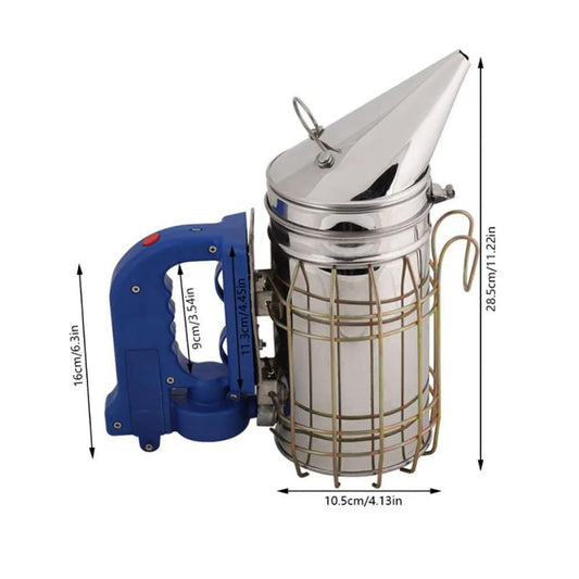 Bee Hive Smoker, Electric Rechargeable Beekeeping Smoker with Heat Shield, Stainless Steel Electric Beekeeping Tool (No Battery)