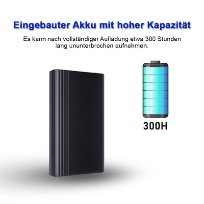 64GB Built-in Magnetic Dictaphone Mini, 2000 hours storage capacity, Continuous recording for 12 days, Digital recording device, Voice Recorder STTWUNAKE