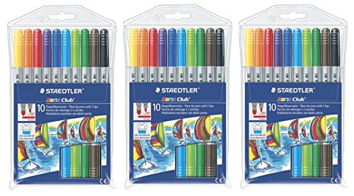 10 fineliners in a case