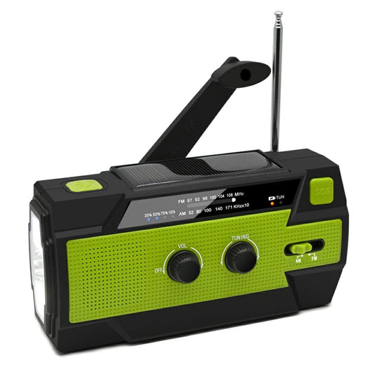 Villageboom crank radio solar power and light | Emergency radio | A product with social impact. Enhance your camping experience while also supporting women's groups in Africa!