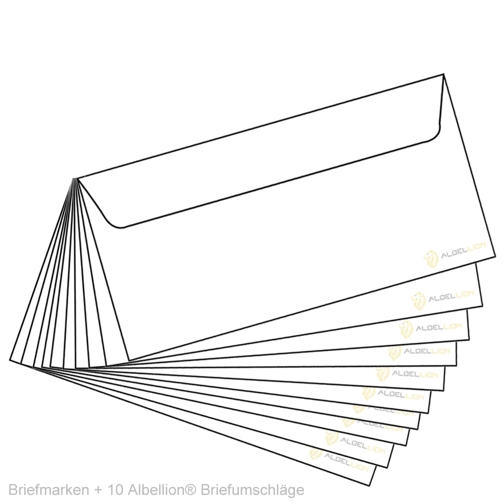 10 pieces 0.95 EUR 95 cents mint self-adhesive stamps | postage stamp set (theme: world of letters)