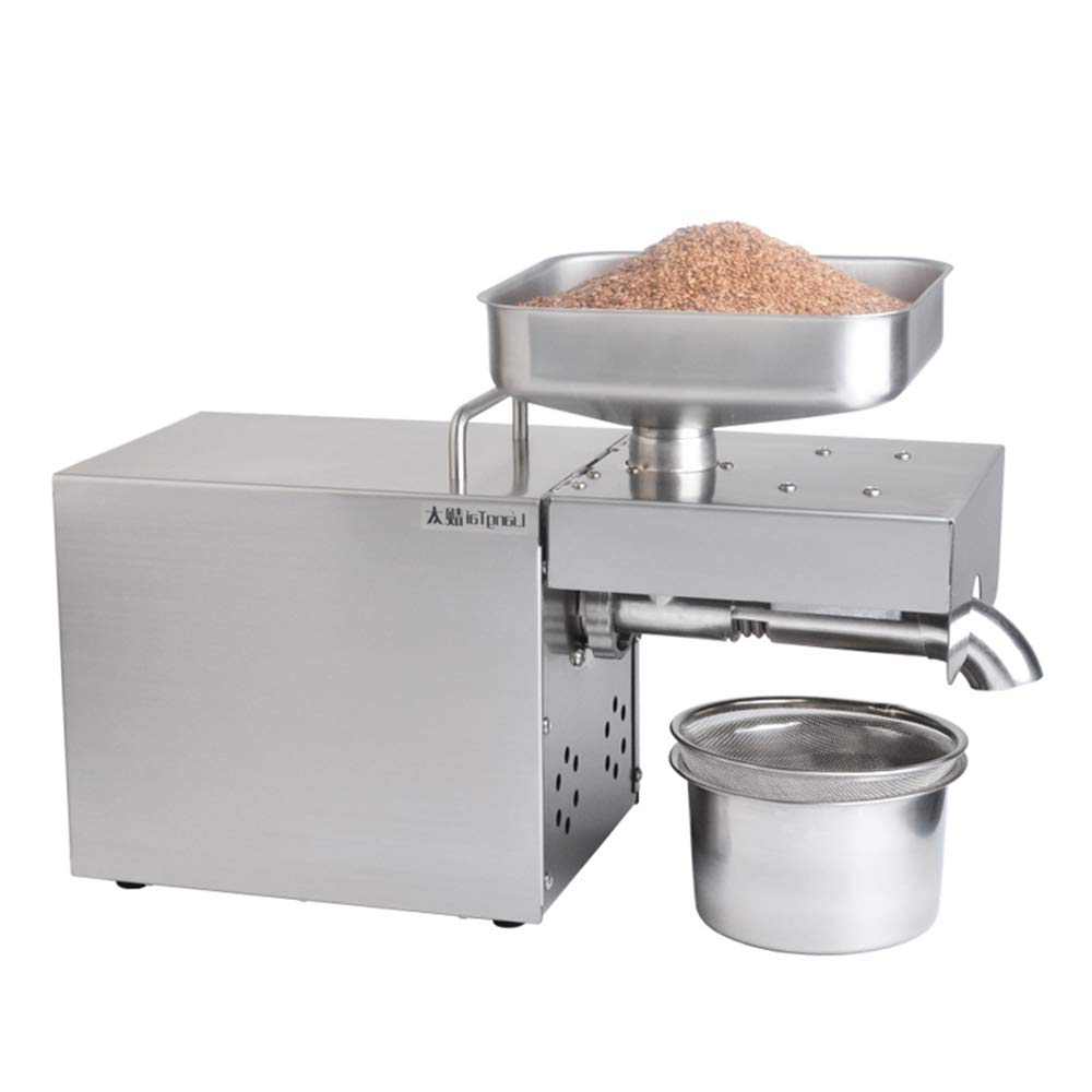 Automatic oil press 1500W Extractor Oil Expeller for flaxseed, peanut, hemp seed, sesame, sunflower.