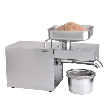 Automatic oil press 1500W Extractor Oil Expeller for flaxseed, peanut, hemp seed, sesame, sunflower.