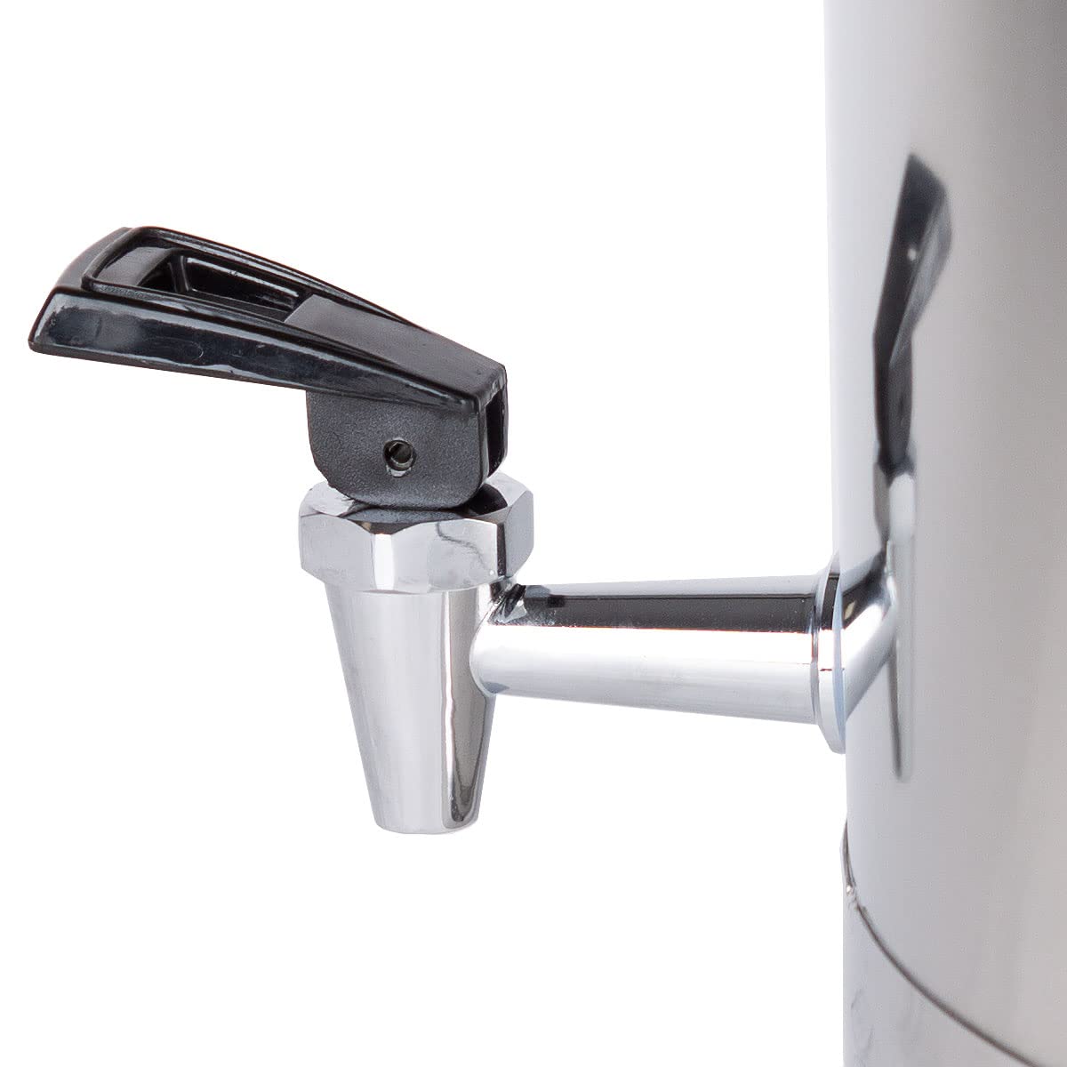 Beeketal 'BMK-30A' 30 liter stainless steel milk can transport container with drain tap, leak-proof lid with seal and clamping closure - dairy milk can for transport or storage.