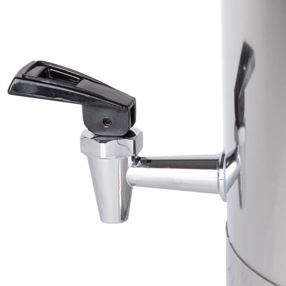 Beeketal 'BMK-30A' 30 liter stainless steel milk can transport container with drain tap, leak-proof lid with seal and clamping closure - dairy milk can for transport or storage.