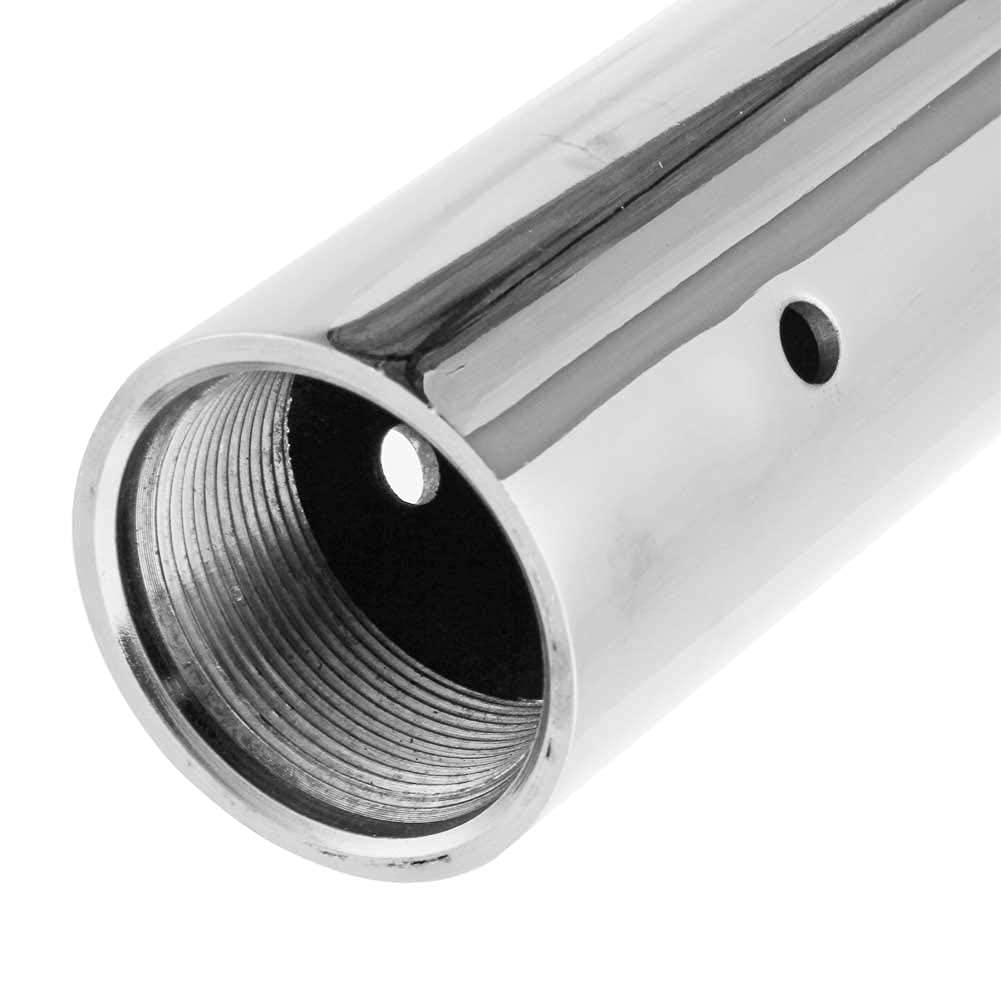 PRIOR FITNESS Extension for Pole Dance - Accessories of 125 mm / 250 mm / 500 mm, for 45 mm extension tube. Extension tube only included (Silver, 500 mm).