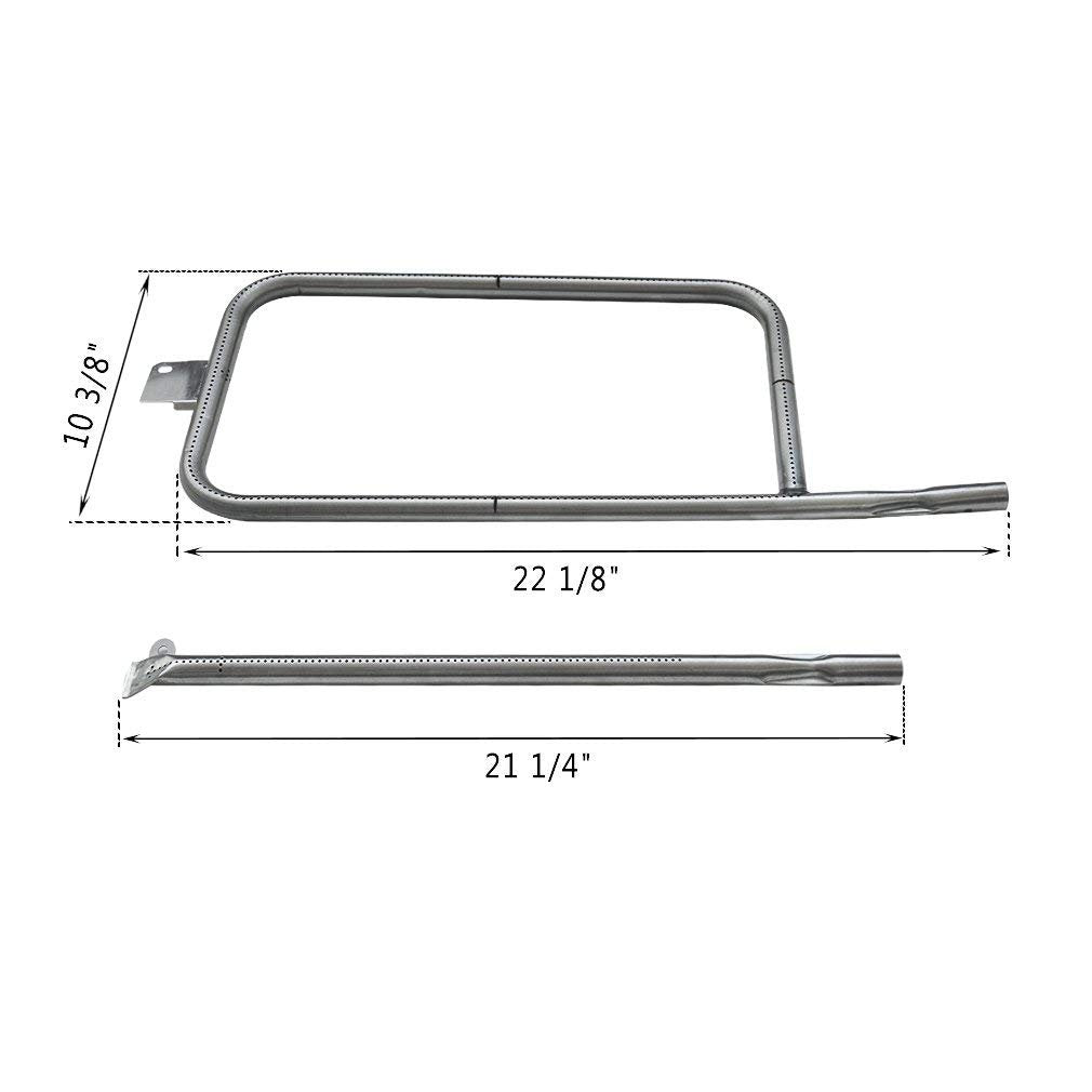 Stainless steel burner tube fits Weber Q300/Q3000 series gas grills (replacement part 60036/80387/65032).