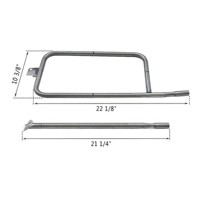 Stainless steel burner tube fits Weber Q300/Q3000 series gas grills (replacement part 60036/80387/65032).