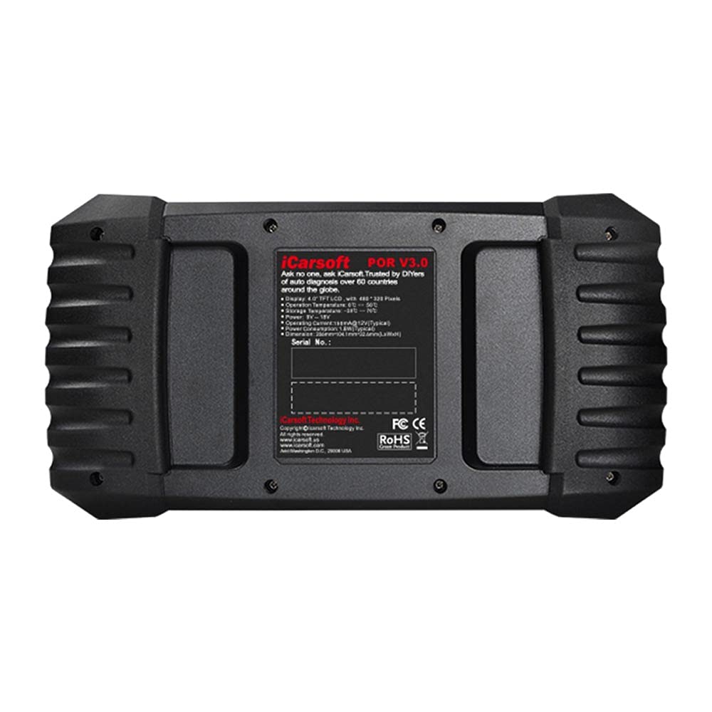 Icarsoft OBD II diagnostic tool POR V3.0 icpor3 Suitable for (car brand): Porsche 1St, black.