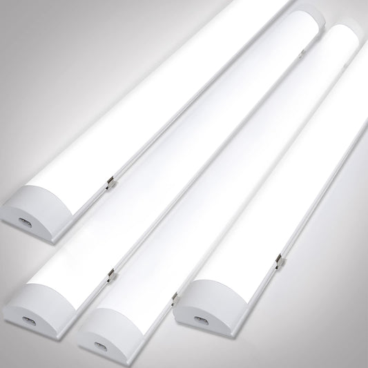Cecaylie 36W LED moisture-proof luminaire, 120CM LED tube, 4000K 3060LM connectable workshop lamp, IP65 LED ceiling light, fluorescent tube, moisture-proof lamp for moisture-proof garage, bathroom, basement, office, 4 pieces.