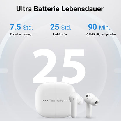 Timekettle M3 translator device, two-way translator headphones with app for 40 languages & 93 dialects. Online & offline language translation tool for expats while traveling. Compatible with iOS & Android.