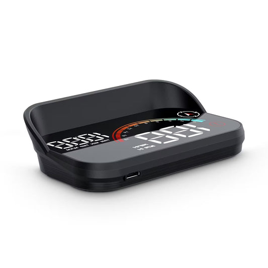 AMHVMU M22 Head Up Display Car - GPS Speedometer Car with Digital Display (Speed km/h, Time), Universal for All Vehicles