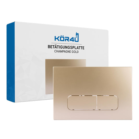 4u Flush plate for Geberit cistern Sigma UP300, UP320, and Delta UP100, rounded buttons (champagne gold)