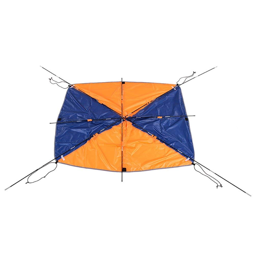 Floating inflatable boat canopy inflatable sun umbrella boat/sailboat canopy top cover fishing tent (navy blue) for 4-5 people.